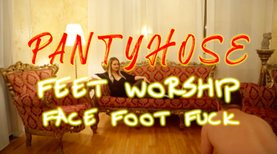 31446 - Pantyhose face fuck and worship